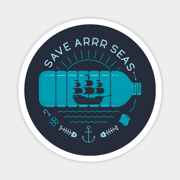 Save Arrr Seas Magnet by Thepapercrane